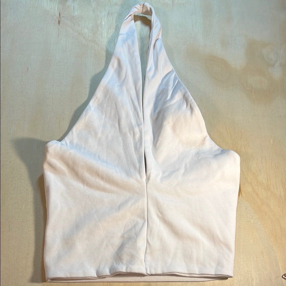 Zara Cowell Neck Open Back Crop Halter Sz M